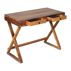 lipo Sheesham Wood Study Table in Teak Finish