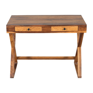 lipo Sheesham Wood Study Table in Teak Finish