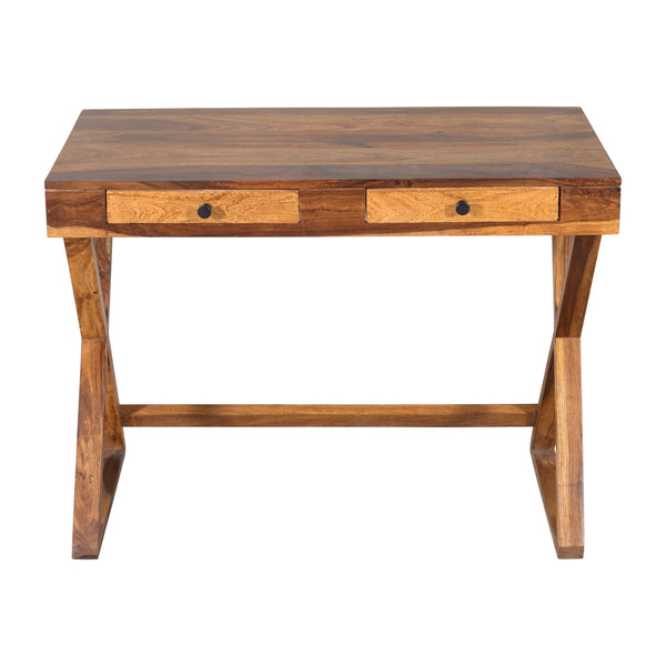 lipo Sheesham Wood Study Table in Teak Finish
