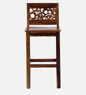 Lifty  Sheesham Wood Bar Table Set in Provincial Teak Finish With 2 Chairs