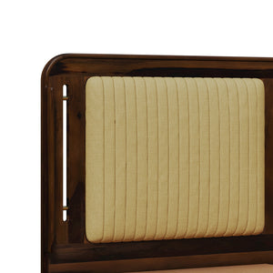 Lotus Sheesham Wood King Size Bed In Provincial Teak Finish With Drawer Storage (72 x 78 inches)