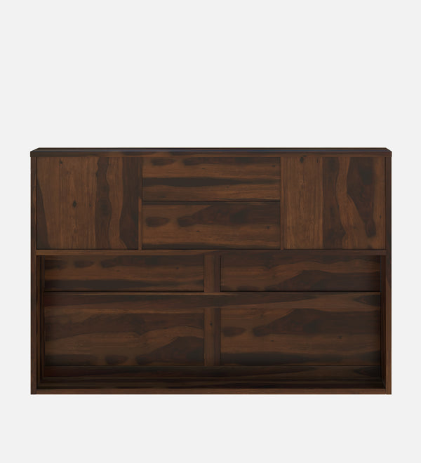 Kambry Sheesham Wood Queen Size Bed In Provincial Teak Finish With Headboard & Box Storage (60 x 78 inches)