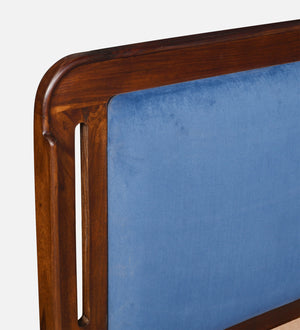 Lotus Sheesham Wood Queen Size Bed In Provincial Teak Finish With Box Storage (60 x 78 inches)