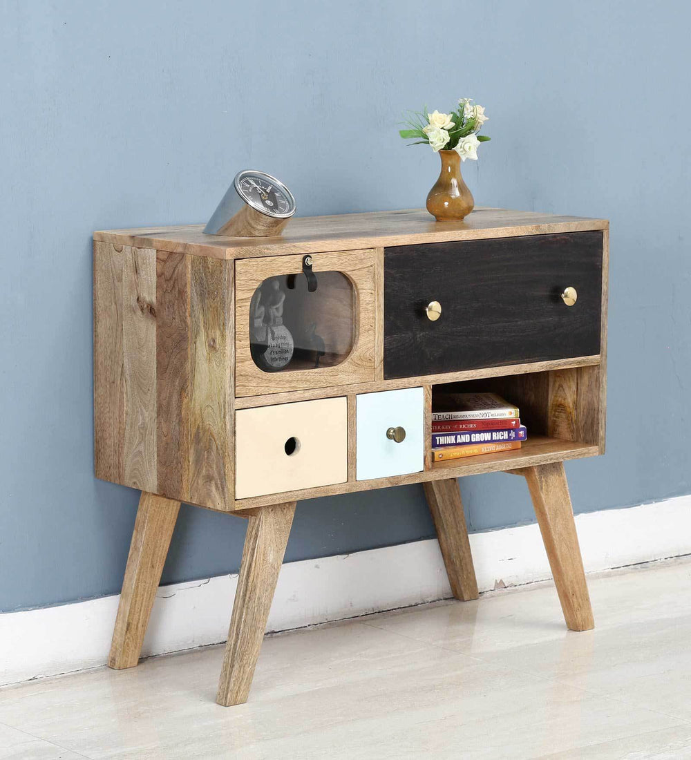 Morila Mango Wood Cabinet in Natural Finish