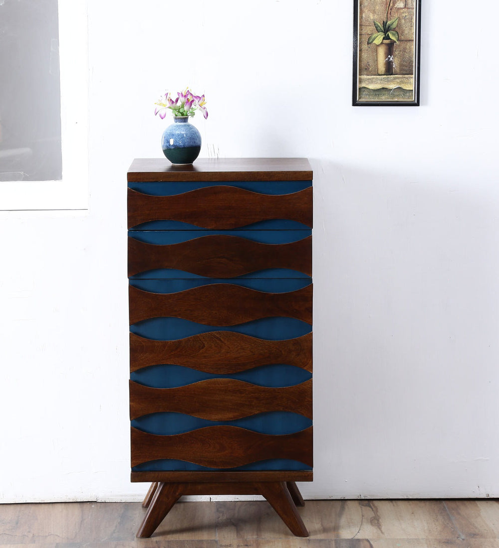 Cassville Solid Wood Chest of Drawer in Provincial Teak Finish