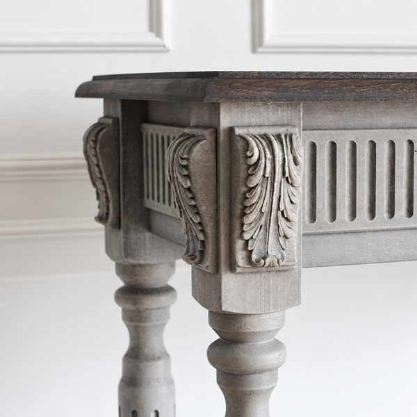 Noor Solid Wood Console Table in Dual tone Finish 117 cm