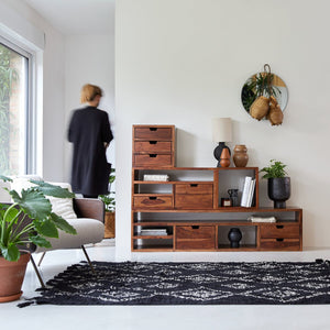 Cosmos Solid Sheesham Wood TV Unit In Honey Oak Finish