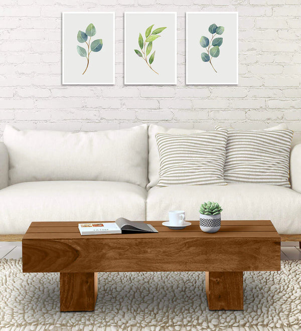 Thisted Sheesham Wood Coffee Table In Provincial Teak Finish