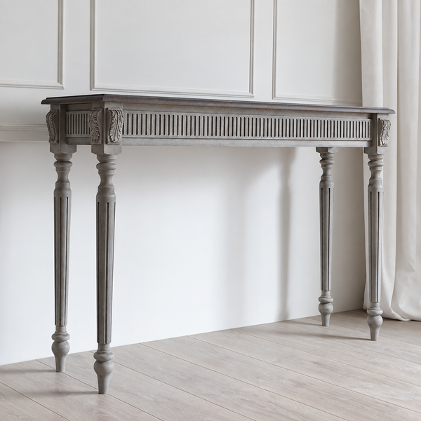 Noor Solid Wood Console Table in Dual tone Finish 117 cm