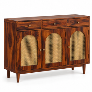 Flow Sheesham Wood  Shoerack In Provincial Teak Finish