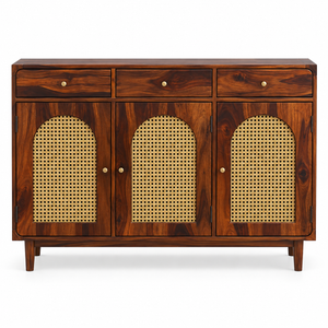 Flow Sheesham Wood  Shoerack In Provincial Teak Finish