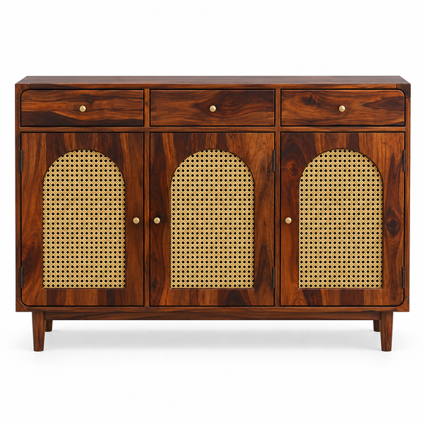 Flow Sheesham Wood  Shoerack In Provincial Teak Finish