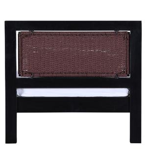 Coram Solid Wood Single Bed In Walnut Finish