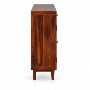 Flow Sheesham Wood  Shoerack In Provincial Teak Finish