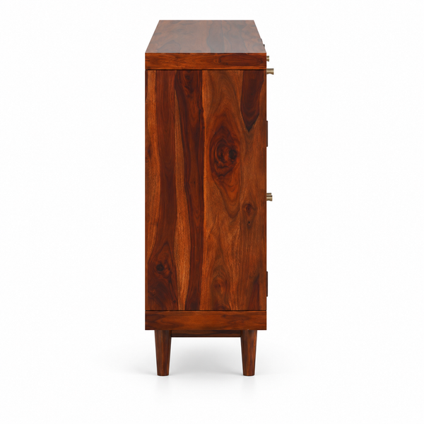 Flow Sheesham Wood  Shoerack In Provincial Teak Finish