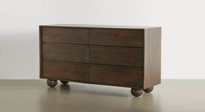 Mahe Solid Wood Chest Of 6 Drawers In Matte Finish