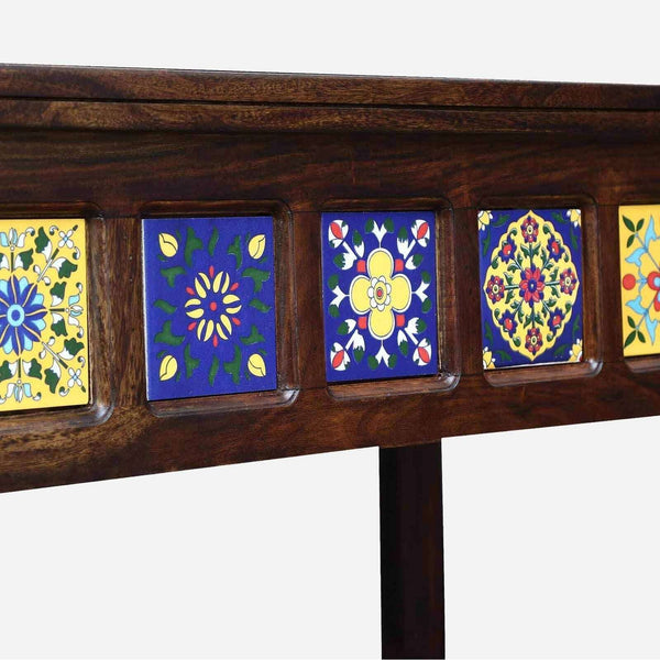 Rangrez Sheesham Wood Book Shelf In Provincial Teak Finish