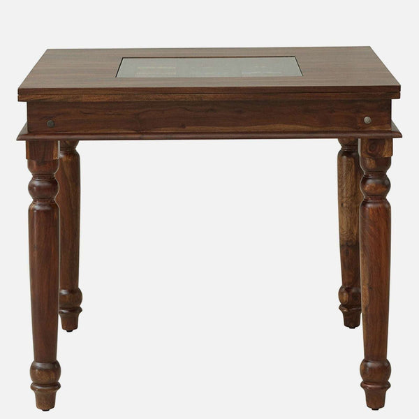 Rangrez Sheesham Wood 4 Seater Dining Set In Provincial Teak Finish