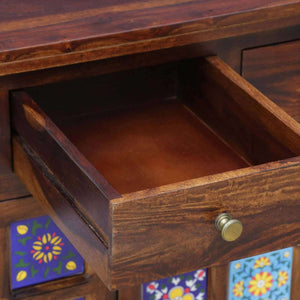 Rangrez Sheesham Wood Sideboard In Provincial Teak