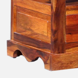 Rangrez Sheesham Wood Book Shelf In Honey Oak Finish
