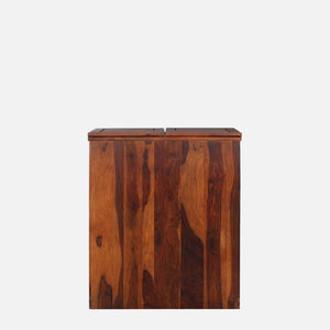 Rangrez Sheesham Wood Bar Cabinet In Honey Oak Finish