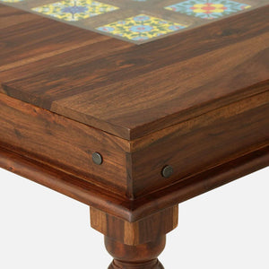 Rangrez Sheesham Wood 4 Seater Dining Set In Provincial Teak Finish