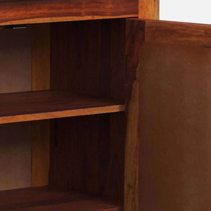Rangrez Sheesham Wood Cabinet In Honey Oak Finish