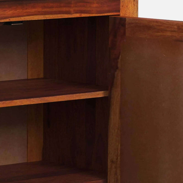 Rangrez Sheesham Wood Cabinet In Honey Oak Finish
