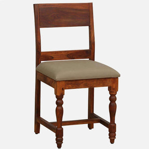 Rangrez Sheesham Wood Dining Chair In Honey Oak Finish (Set Of 2)
