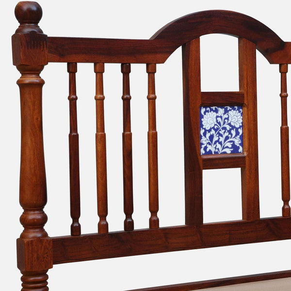 Nilaya Sheesham Wood Single Bed In Honey Oak Finish (36 - 78 inch Mattress Size)