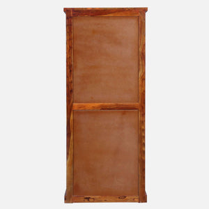 Rangrez Sheesham Wood Bar Cabinet In Honey Oak Finish
