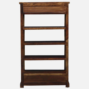 Rangrez Sheesham Wood Book Shelf In Provincial Teak Finish