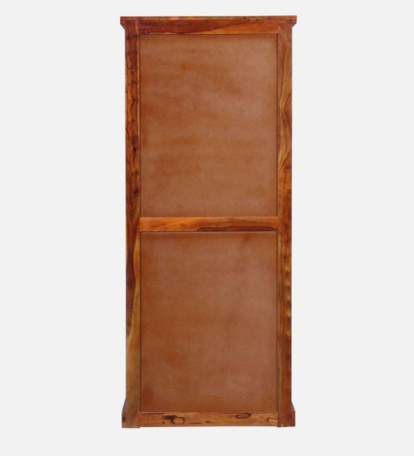 Rangrez Sheesham Wood Bar Cabinet In Honey Oak Finish