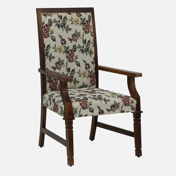 Brotton Sheesham Wood Arm Chair In Provincial Teak Finish