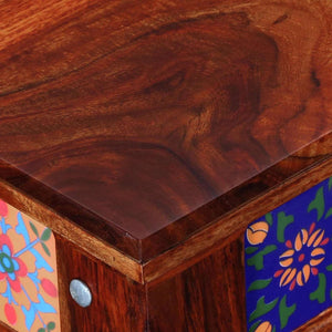 Rangrez Sheesham Wood Large Coffee Table In Honey Oak Finish