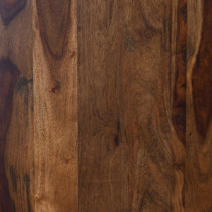 Nilaya Sheesham Wood Nesting Coffee Table Set in Provincial Teak Finish With Cushioned Stools