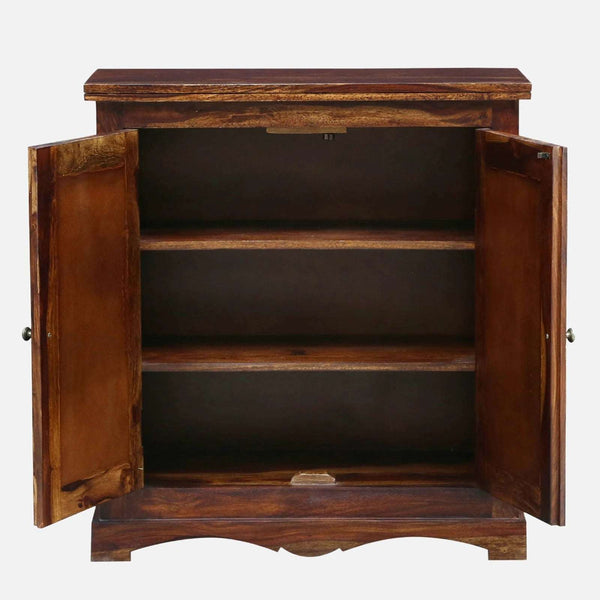 Rangrez Sheesham Wood Cabinet In Provincial Teak Finish