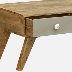 Herman Solid Wood Coffee Table In Natural Finish By Bohemiana