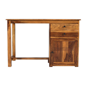 lina Sheesham Wood Study Table in Teak Finish