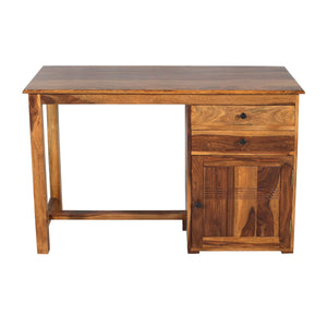 lina Sheesham Wood Study Table in Teak Finish