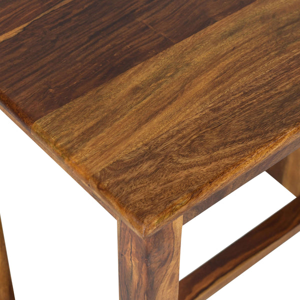 lina Sheesham Wood Study Table in Teak Finish