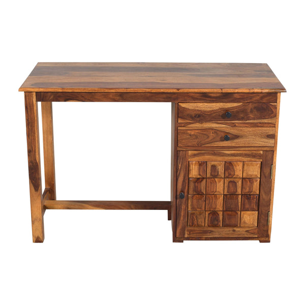 Sisi Sheesham Wood Study Table in Teak Finish