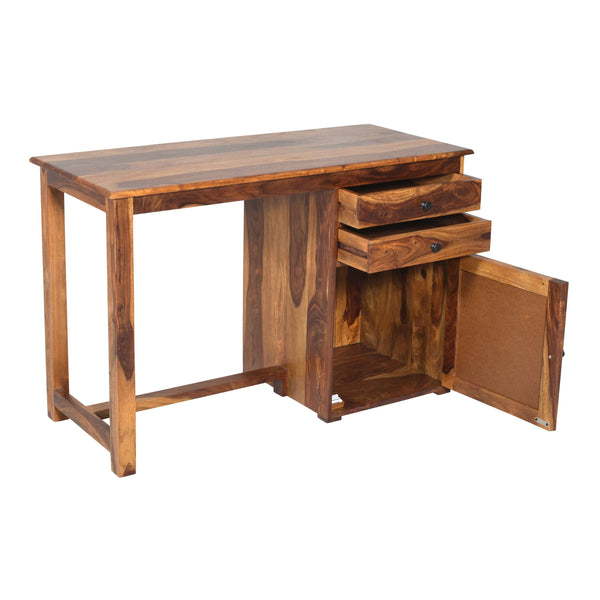 Sisi Sheesham Wood Study Table in Teak Finish