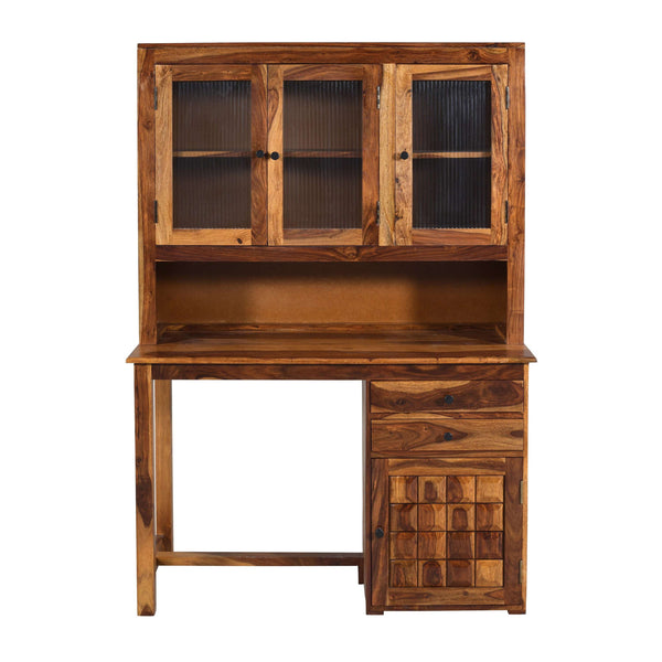 Deo Sheesham Wood Study Table in Teak Finish