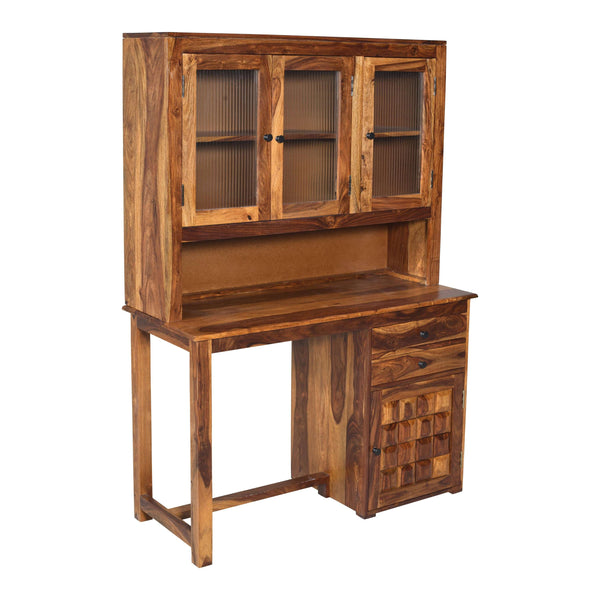Deo Sheesham Wood Study Table in Teak Finish