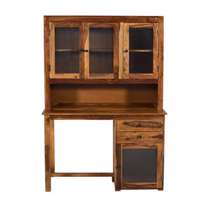 Wer Sheesham Wood Study Table in Teak Finish