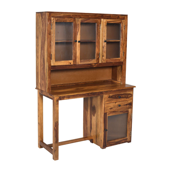 Wer Sheesham Wood Study Table in Teak Finish