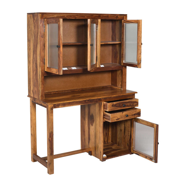 Wer Sheesham Wood Study Table in Teak Finish