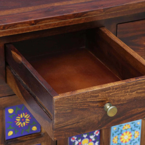 Rangrez Sheesham Wood Sideboard In Provincial Teak