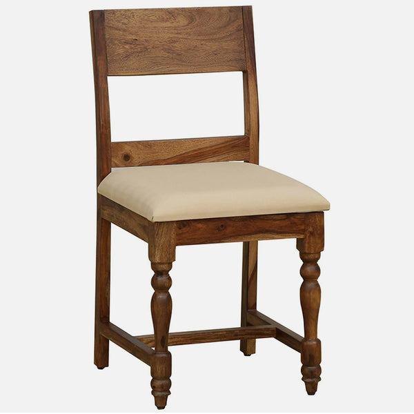 Rangrez Sheesham Wood 6 Seater Dining Set In Provincial Teak Finish With Cushioned Chair